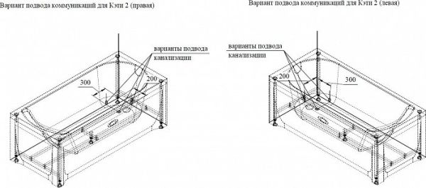 Гидромассажная ванна Radomir Кэти 2, форсунки White