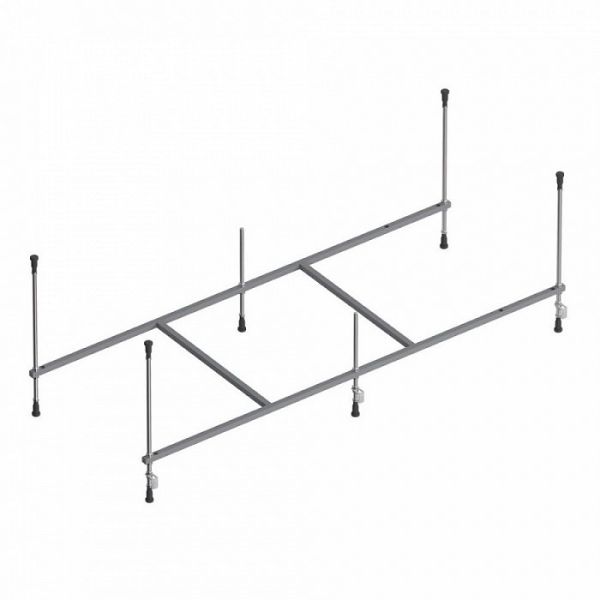 Набор Am.Pm Gem: Ванна 170x70 с каркасом и шторкой, душевая система со смесителем для ванны и душа, W90ASET-170D3W5