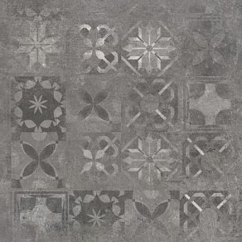 Graphite Decor Patchwork Rect 59.7x59.7