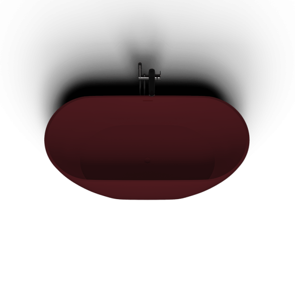 Ванна отдельностоящая Vate Liora 150x75 бордовая