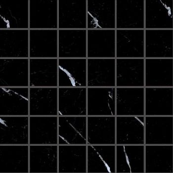 Mosaico 5x5 Nero Marquinia Full Lappato 30x30