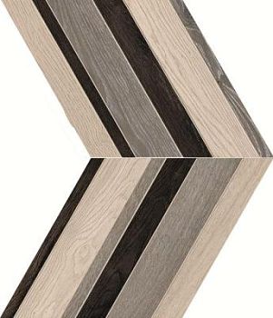 Chevron Multi Grigio/Bianco/Nero 29.4x34
