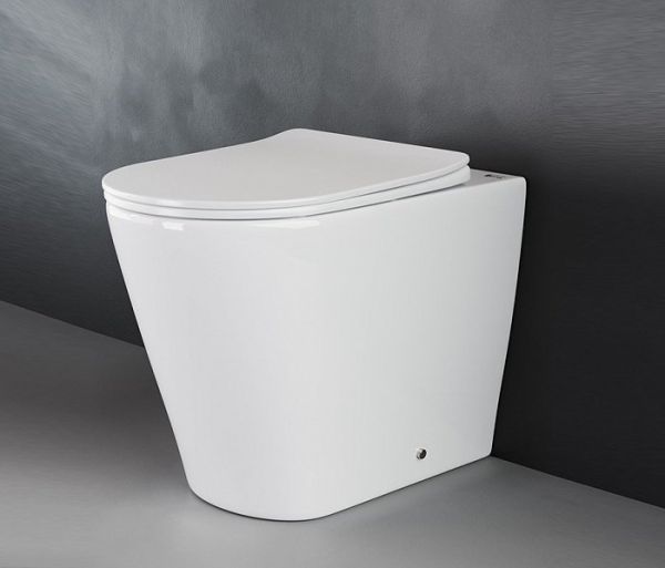 Унитаз приставной Ceramica Nova Highlight Rimless CN1812 36 x 56 x 42 см безободковый с сиденьем Soft Close