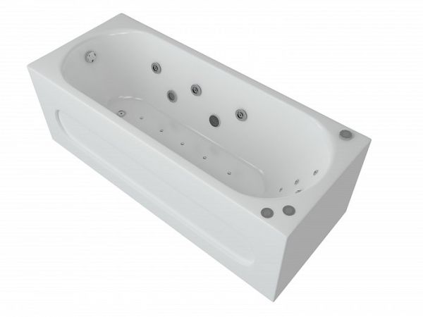 Акриловая ванна Aquatek Оберон 160 см на объемном каркасе Акриловая ванна Aquatek Оберон 160 см на объемном каркасе
