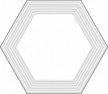 Декор Cielo E Terra Dekor Violette Geometry 2 Mat 10 mm 19.2x22.1
