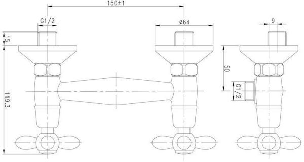 Смеситель для душа Aquanet Opera SD98907