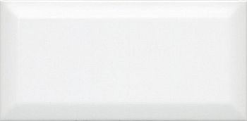 Плитка Бланше белый грань 9,9х20