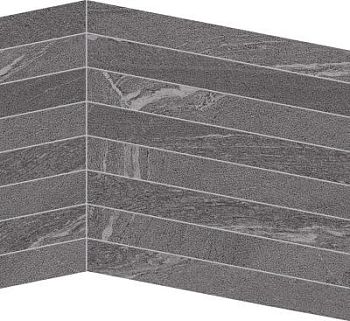 Mosaico Bis Martellata Dark Naturale 37.4x29.1