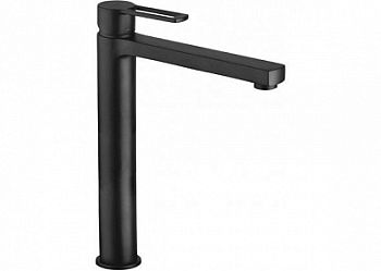 Смеситель для раковины ВЫСОКИЙ без д/к, Черный матовый