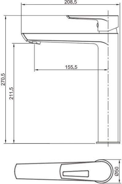 Смеситель для раковины Aquanet Logic AF320-11С Смеситель для раковины Aquanet Logic AF320-11С