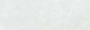 White Hexagon Rett 25x75