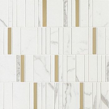 Мозаика Allmarble Wall Statuario Mosaico Barcode Lux 40х40