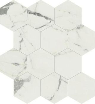 Statuario Composizione Esagono Lp 28.5x33