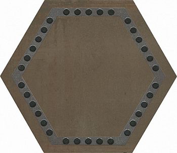 Декор Раваль 29х33,4 коричневый