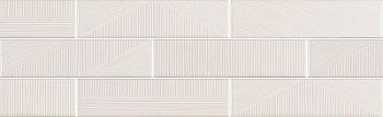 Декор Decorline Stripebrick White 7.3x30