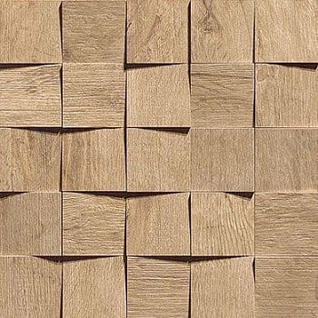 Мозаика Axi Golden Oak Mosaico 3D 35x35
