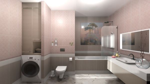 Бордюр Марсо розовый обрезной 2,5х30