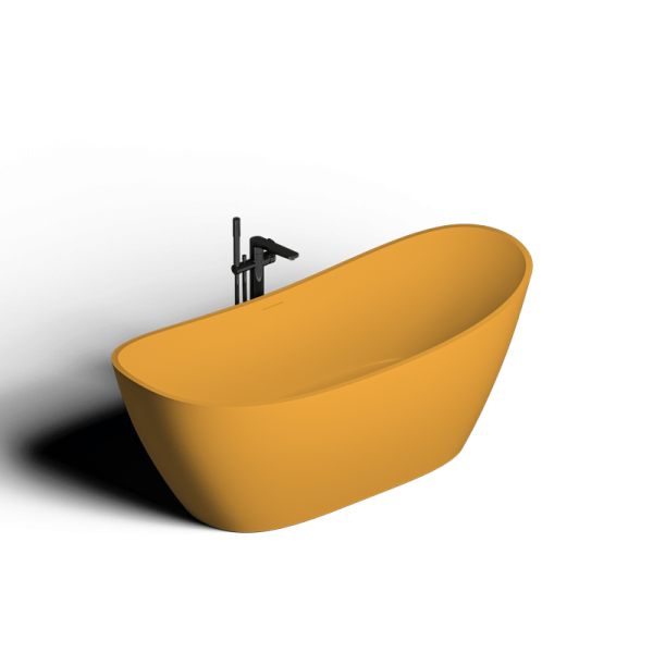 Ванна отдельностоящая Veta Saga 170x80 матовая желтая