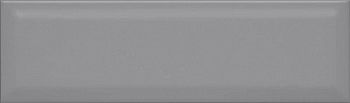 Плитка Аккорд серый тёмный грань 8,5х28,5