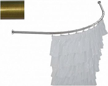 Карниз для ванны Aquanet Arona полукруглый 150x150 бронза Карниз для ванны Aquanet Arona полукруглый 150x150 бронза