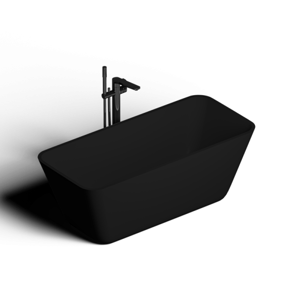 Ванна отдельностоящая Vate Skala 170x75 черная глянцевая