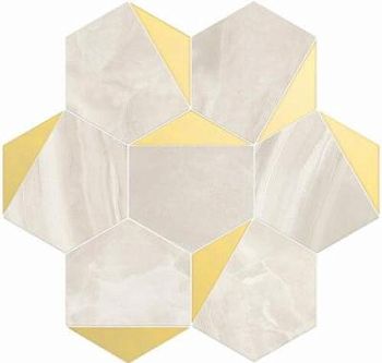 Esagona Triangolo Ambra Oro 30x28