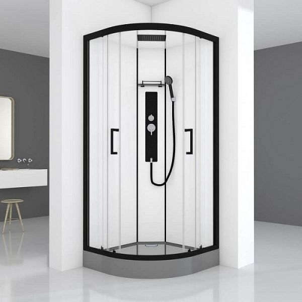 Душевая кабина Black&White Galaxy G8001 90x90 см гидромассажная