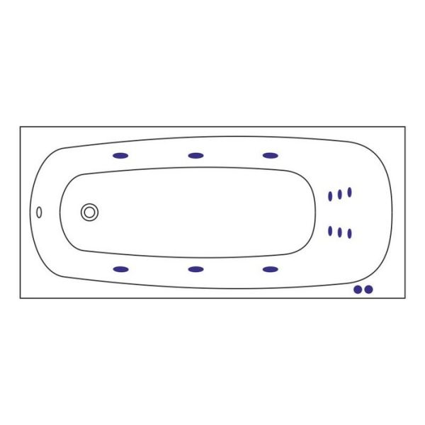 Акриловая ванна Excellent Layla Line 180x80 WAEX.LAY18.LINE