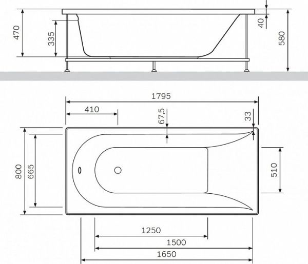 Гидромассажная ванна Am.Pm Inspire W5AW-180-080W2D64, 180x80 Гидромассажная ванна Am.Pm Inspire W5AW-180-080W2D64, 180x80