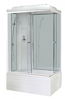 Душевая кабина Royal Bath 8100BP6-WTбелое/прозрачное левая
