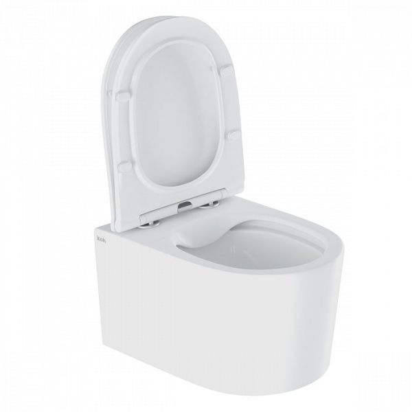 Унитаз подвесной Iddis Stone STORDSEi25 37 x 49 x 34 см безободковый с сиденьем Soft Close