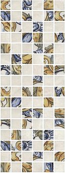 Декор Площадь Испании мозаичный 15х40 бежевый