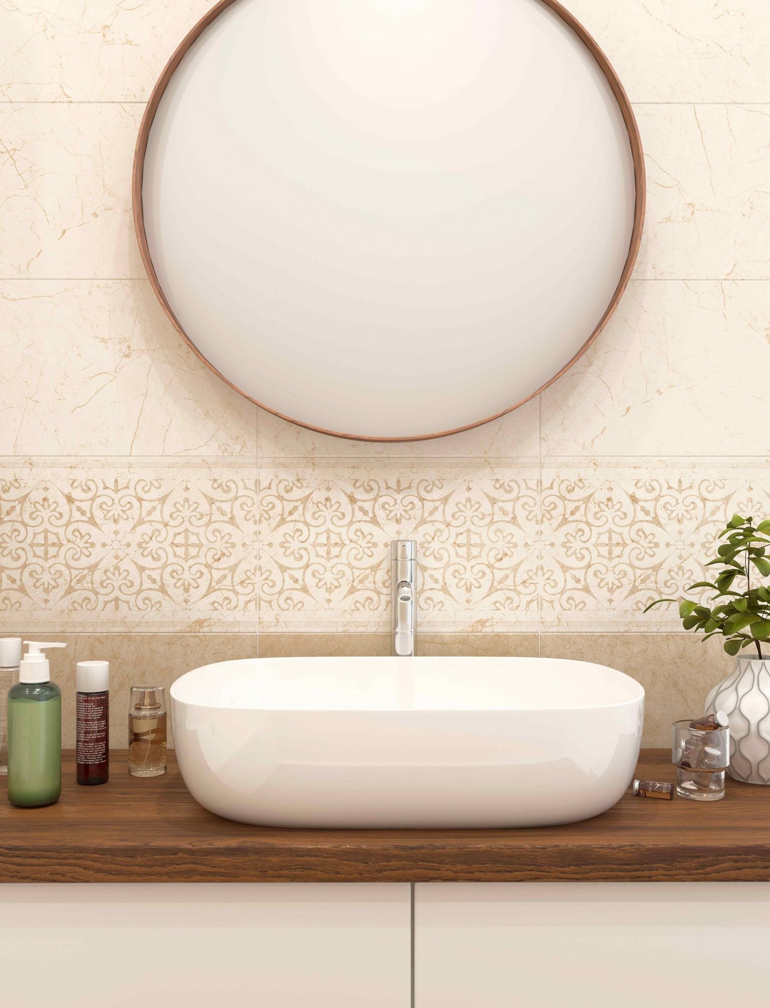 Плитка Eva vanilla бежевый 25х40