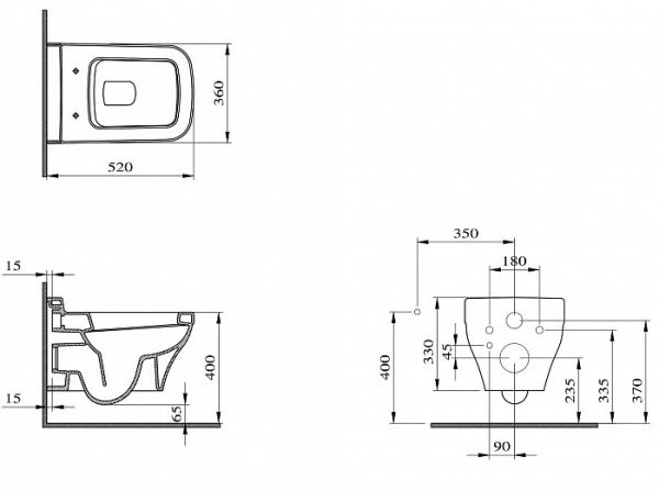 Унитаз подвесной Bocchi Scala Speciale 1192-064-0129 белый