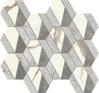 Mosaico Hive Hex Lappato 37.2x32.2