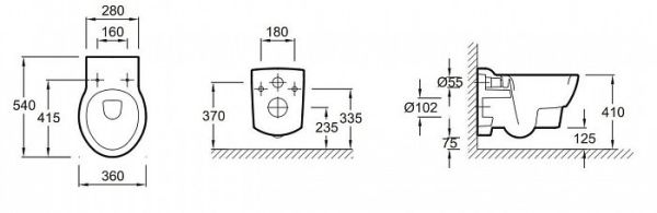 Унитаз подвесной Jacob Delafon Ove E1585