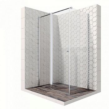 Душевой уголок Ambassador Nord 13011107 120x80x200 профиль хром, стекло прозрачное