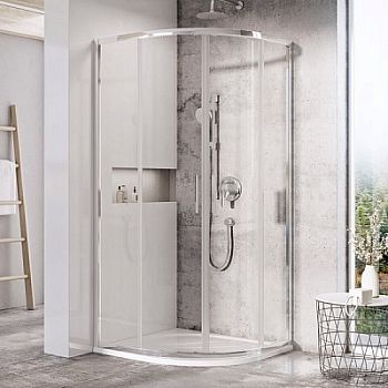 Душевой уголок Ravak BLIX SLIM BLSCP4-90 блестящий+ прозрачное стекло