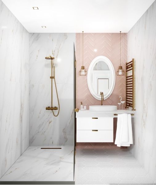 Плитка Аккорд розовый светлый грань 8,5x28,5