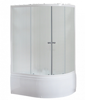 Душевой уголок Royal Bath 8120BK-C матовое левый