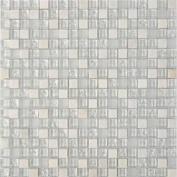 PIX715 из мрамора и стекла, чип 15x15 мм, сетка 300х300x8 мм