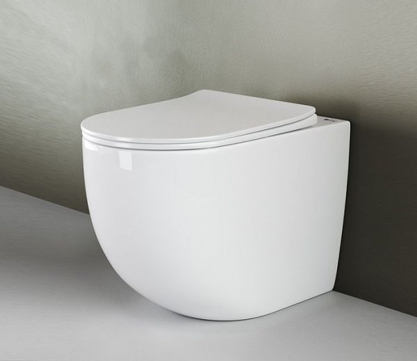 Унитаз приставной Ceramica Nova Mia Rimless CN1810 36 x 56 x 40 см безободковый с сиденьем Soft Close Унитаз приставной Ceramica Nova Mia Rimless CN1810 36 x 56 x 40 см безободковый с сиденьем Soft Close