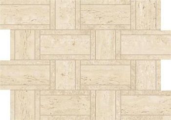 Marvel Travertine Sand Mosaico Basketweave 35x47