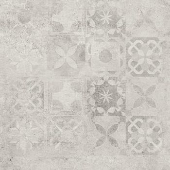 White Decor Patchwork Rect 59.7x59.7