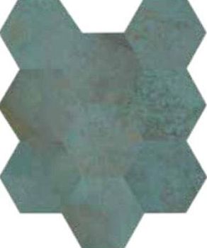 Trace Mint 3D Hexagons 28x34