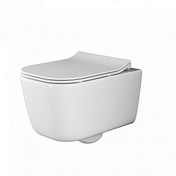 Унитаз подвесной Ceramica Nova New Day Rimless CN3005 35 x 51 x 36 см безободковый с сиденьем Soft Close