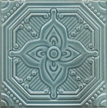 Декор Салинас лазурный 15х15