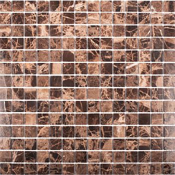 Мозаика Wild Stone Mosaic 20x20 Dark Emperador Polished 30.5x30.5