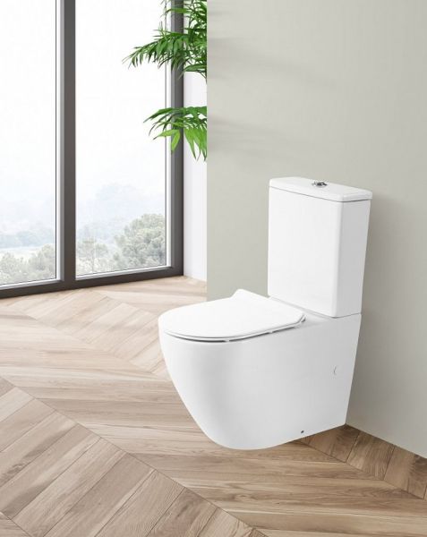 Унитаз-компакт BelBagno Sfera-R BB2141CPR безободковый P-trap