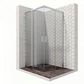 Душевой уголок Ambassador Queen 11011104 90x200x90 профиль хром,  стекло прозрачное